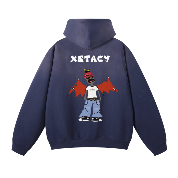 Unisex Blue Xstacy Hoodie