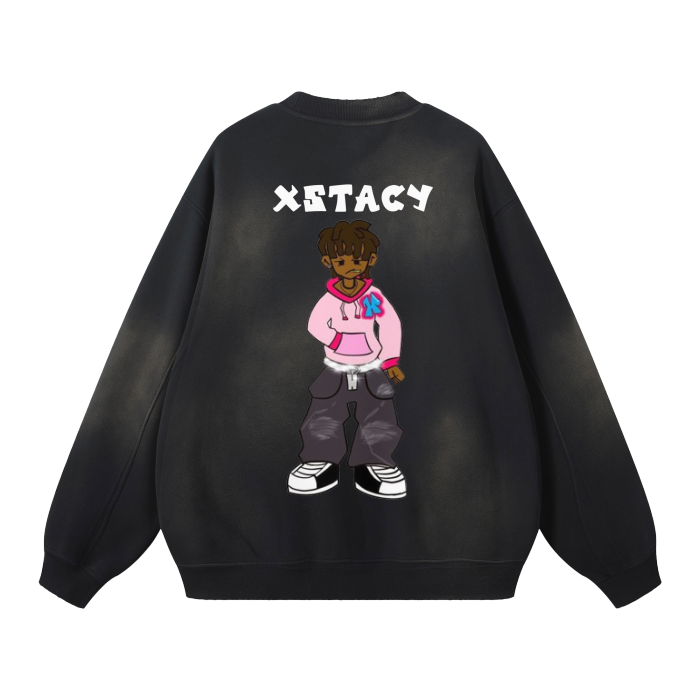 Unisex Black Xstacy Sweater