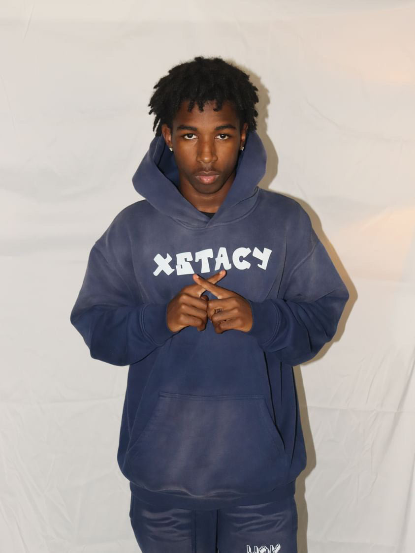 Unisex Blue Xstacy Hoodie